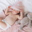 Bamboo Organic Cotton Hooded Towel - Seashell Pink