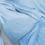 Bamboo Organic Cotton Swaddle Blanket - Seashell Blue