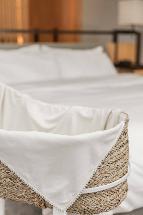 Bamboo Organic Cotton Swaddle Blanket - Safari Sand
