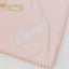 Bamboo Organic Cotton Swaddle Blanket - Seashell Pink (Personalized)