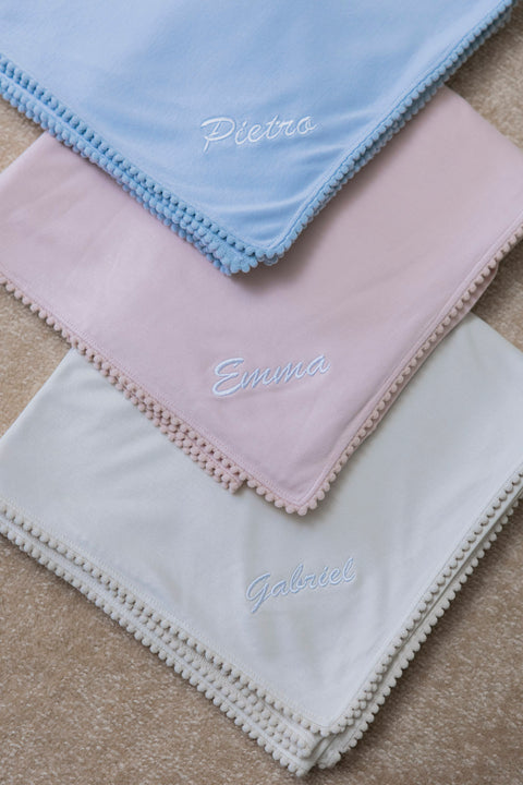 Bamboo Organic Cotton Swaddle Blanket - Safari Sand (Personalized)